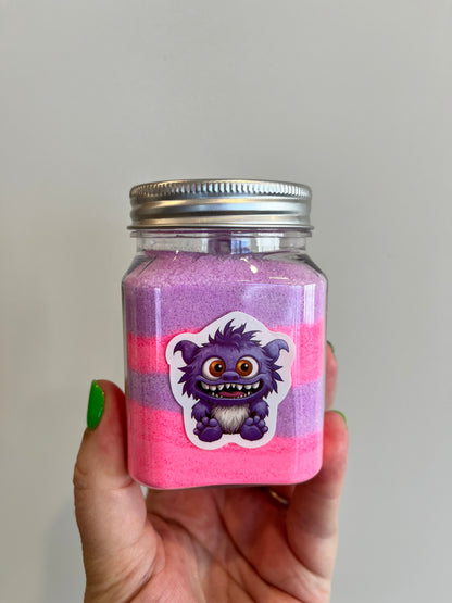 Fizzy potion sensory activity with hidden gems and jewels