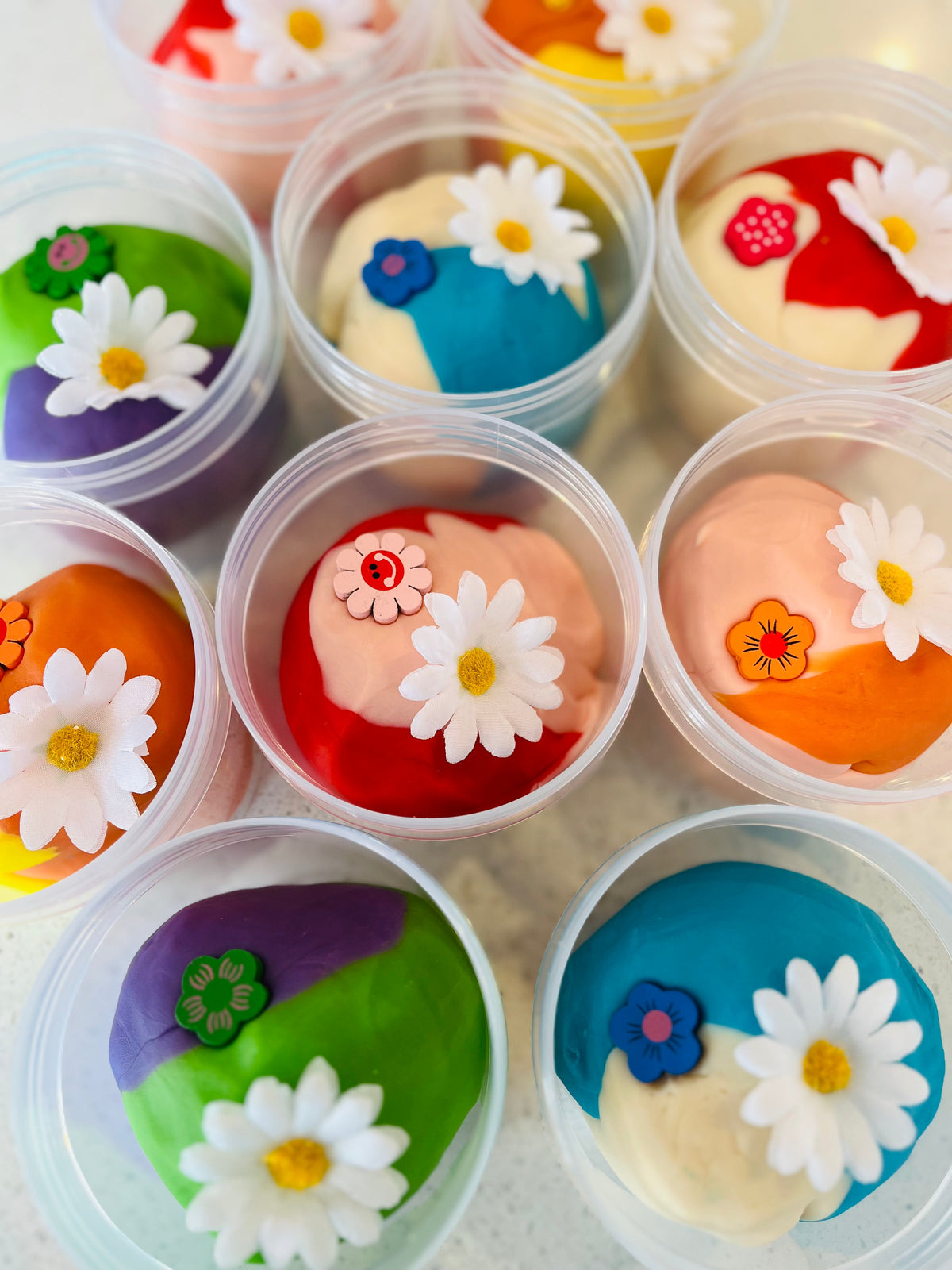 Messy Rainbows kids goodie bag filled with sensory and party surprises