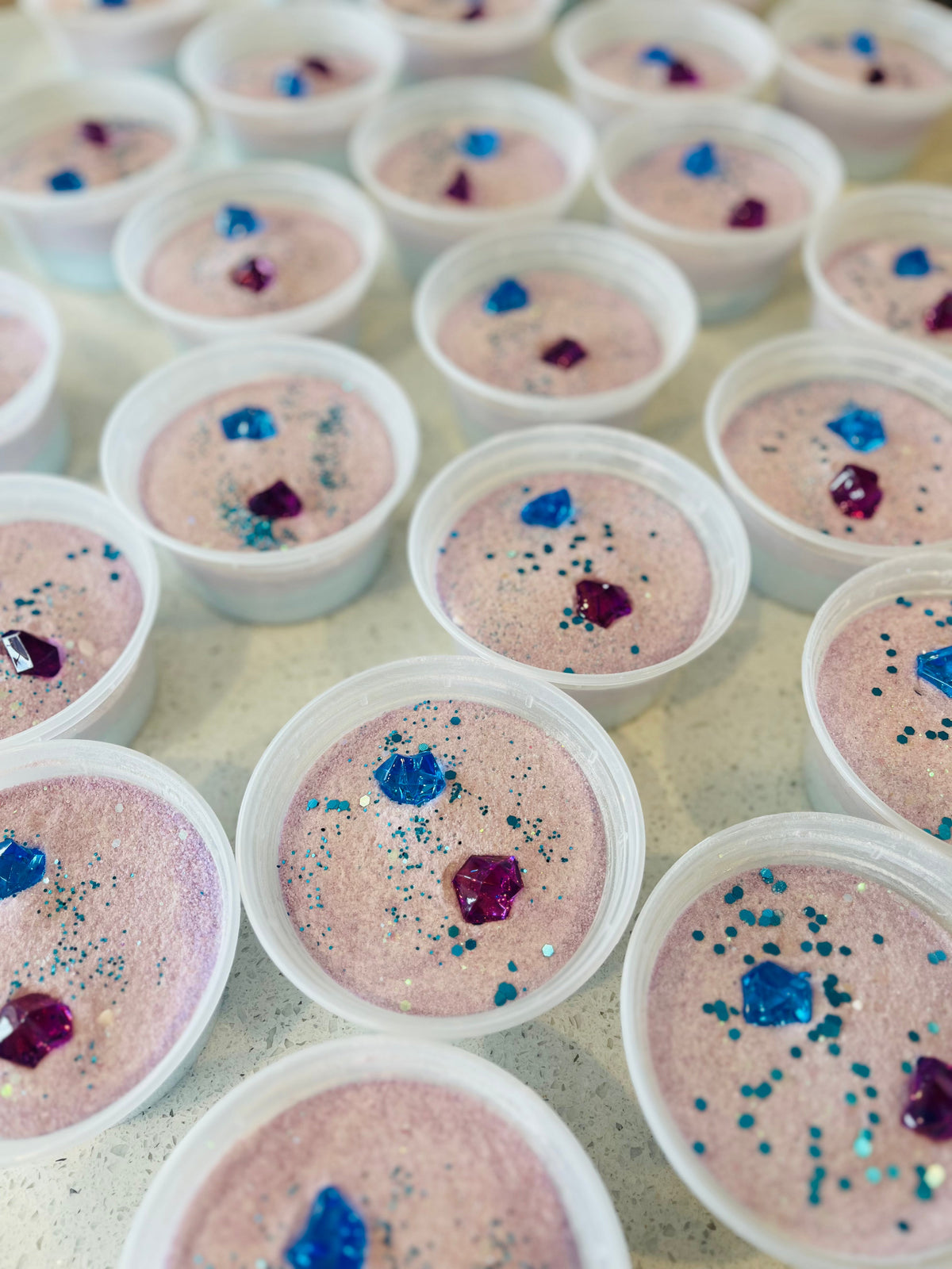 Treasure potion sensory play with colourful fizz