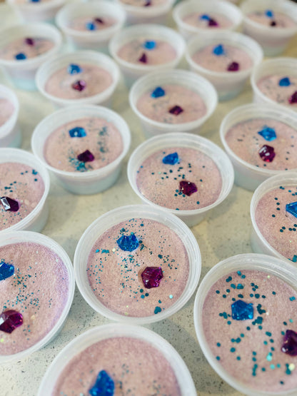 Treasure potion sensory play with colourful fizz